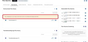 Flex-Query mit Befindlichkeiten