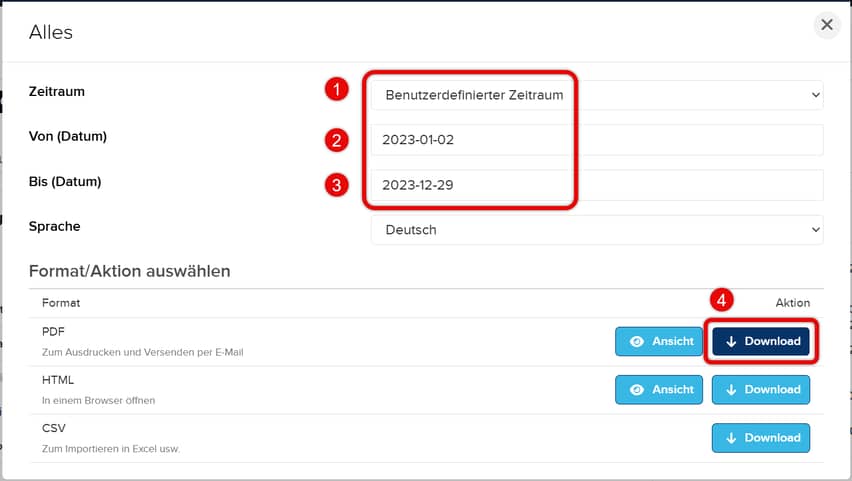 Bericht abrufen