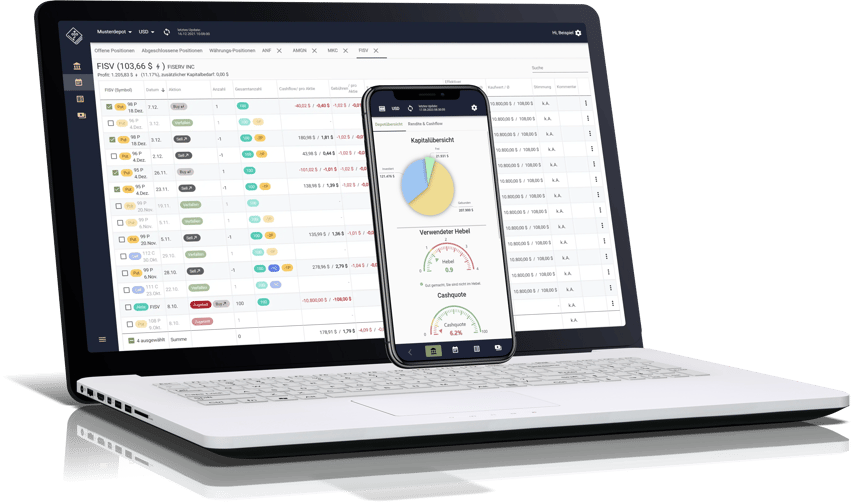 Visual Trading Journal am Desktop und als App am Smartphone